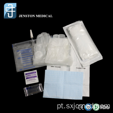 Conjunto descartável de cateterismo uretral